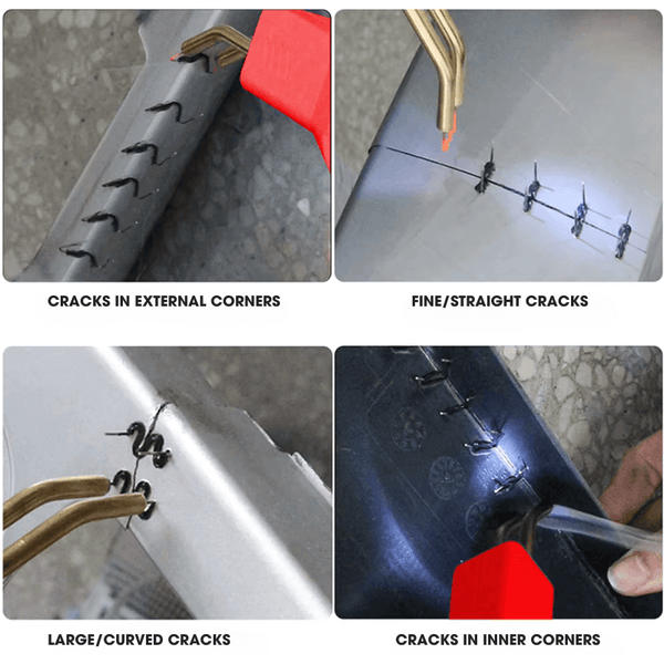 Plastic Welder Gun with 400 Staples – Hot Stapler Welding Machine for Car Bumper & PVC Repair