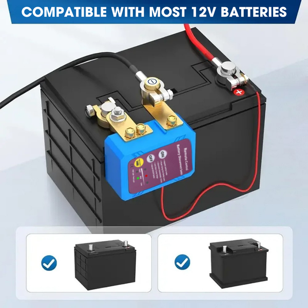 12V Remote Battery Disconnect Switch – 240A Automatic Power Shut-Off for Cars, Trucks, Boats, RVs