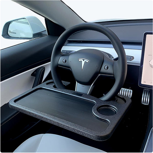 Steering Wheel Desk for Car — Foldable Laptop & Food Tray Table