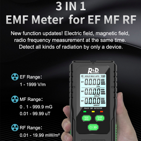 RD630 Multifunctional EMF Radiation Detector