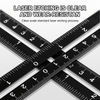 Aluminum Alloy 12-Fold Multi Angle Ruler Finder Measure Ruler with Drill Tile Hole Locator