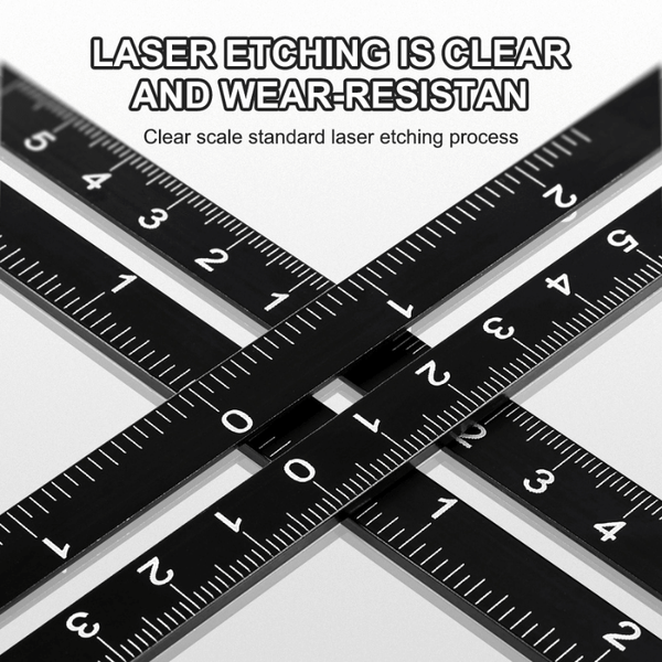 Aluminum Alloy 12-Fold Multi Angle Ruler Finder Measure Ruler with Drill Tile Hole Locator