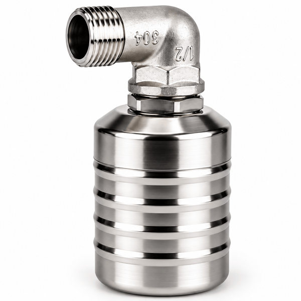 304 Stainless Steel Automatic Water Tank Float Valve – 1/2" or 3/4", Top/Side Inlet