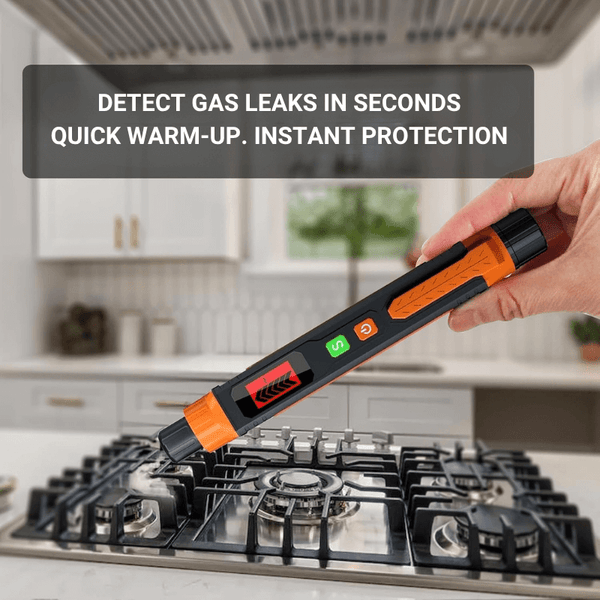 Natural Gas Leak Detector – Portable Gas Sniffer with Audible & Visual Alarm
