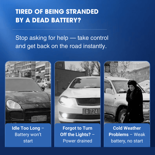 Car Jump Starter Battery Power Bank 600A – Portable 12V Emergency Booster