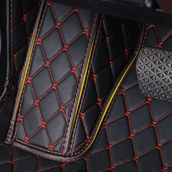 Custom 4-Seat Waterproof Leather Car Mats – Full Coverage, Non-Slip Protection for Cars, SUVs & Sports Vehicles