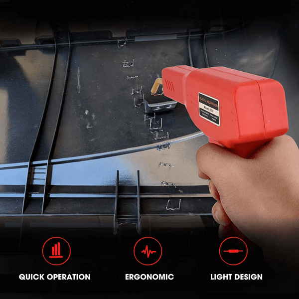 Plastic Welder Gun with 400 Staples – Hot Stapler Welding Machine for Car Bumper & PVC Repair