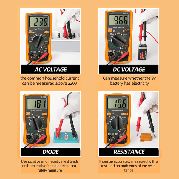 1999 Counts AC/DC Digital Multimeter and Voltage Tester