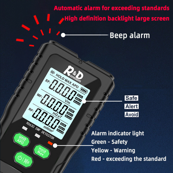RD630 Multifunctional EMF Radiation Detector
