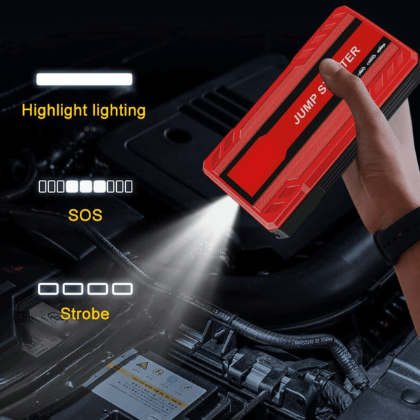 Car Jump Starter Battery Power Bank 600A – Portable 12V Emergency Booster