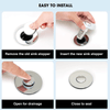 Pop-Up Sink Drain Filter – Anti-Clog Stainless Steel Hair Catcher Plug (2/4PCS)