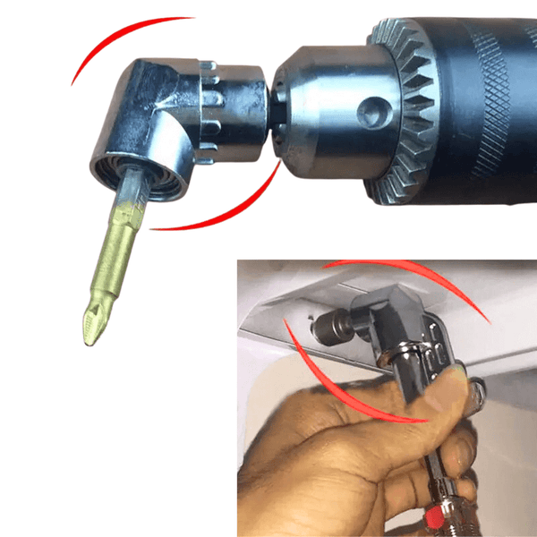 105° Right Angle Drill Adapter – Flexible Shaft Extension for Tight Spaces