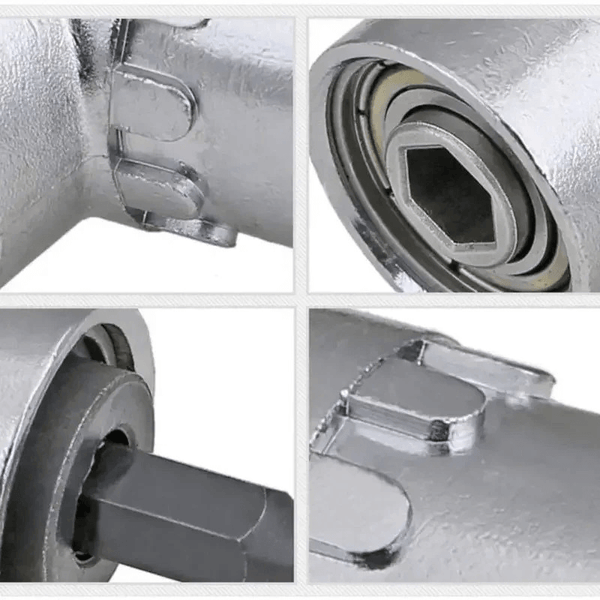 105° Right Angle Drill Adapter – Flexible Shaft Extension for Tight Spaces