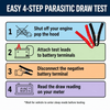 12V Parasitic Battery Drain Tester – Automotive Current Leakage Detector with Digital Display