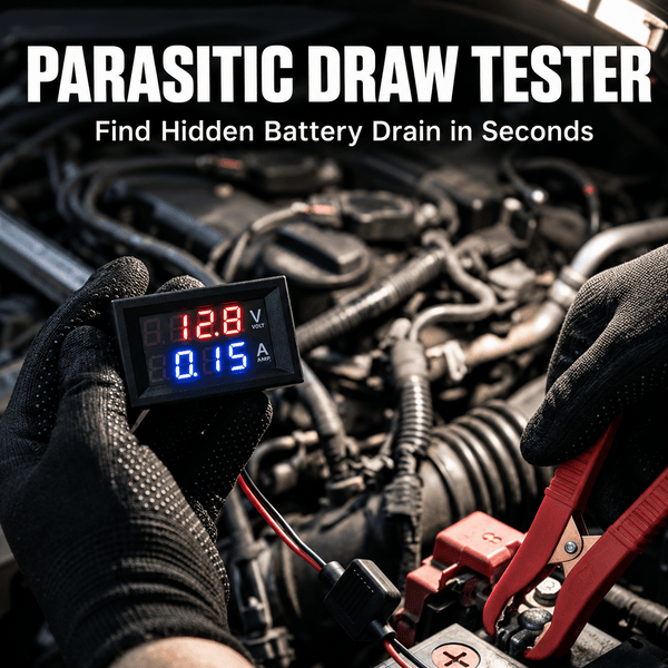 12V Parasitic Battery Drain Tester – Automotive Current Leakage Detector with Digital Display