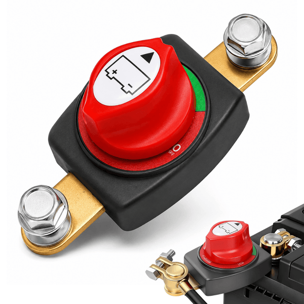 Car Battery Disconnect Switch 12-48V – Power Cut Master Isolator for Cars, RVs & Boats