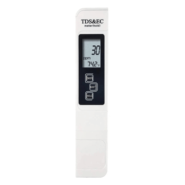 Digital TDS & EC Water Tester – High-Precision Meter for Total Dissolved Solids, EC, and Temperature