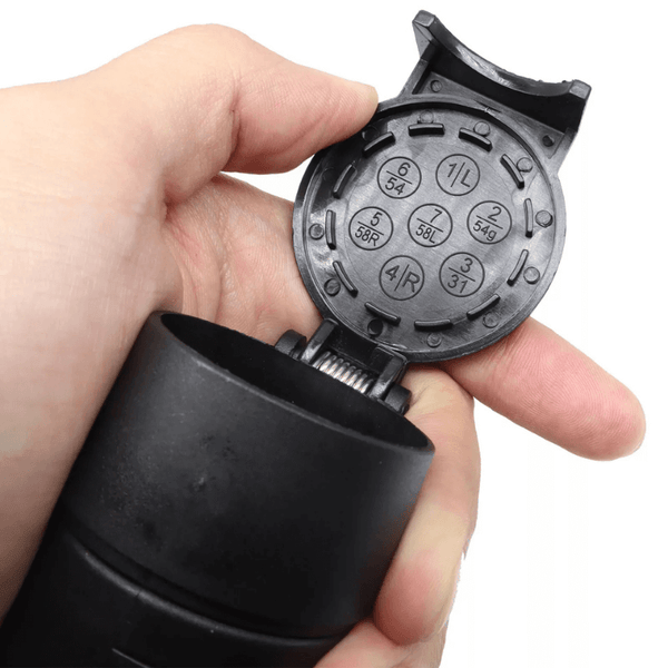 7-Way RV Blade to 7-Pin Round Trailer Adapter – Plug-and-Play, Weatherproof Wiring Connector