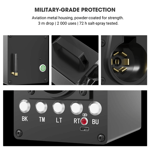 Portable Trailer Light Tester Box – Wireless Remote, Built-In Battery, Full-Function 7-Pin Diagnostic Tool