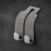 2PCS Leather Car Seat Headrest Hooks – Double Metal Purse & Bag Hangers