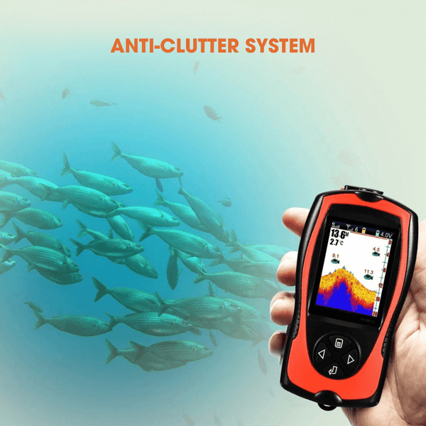 Wireless Portable Fish Finder – Rechargeable Sonar Depth Sounder (45M)