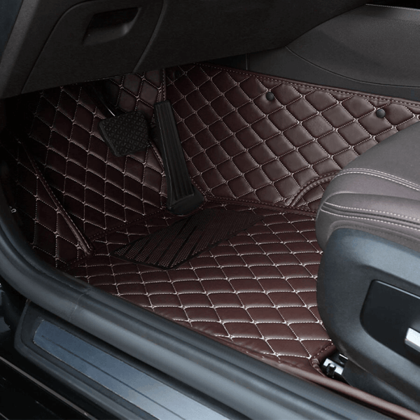 Custom 4-Seat Waterproof Leather Car Mats – Full Coverage, Non-Slip Protection for Cars, SUVs & Sports Vehicles