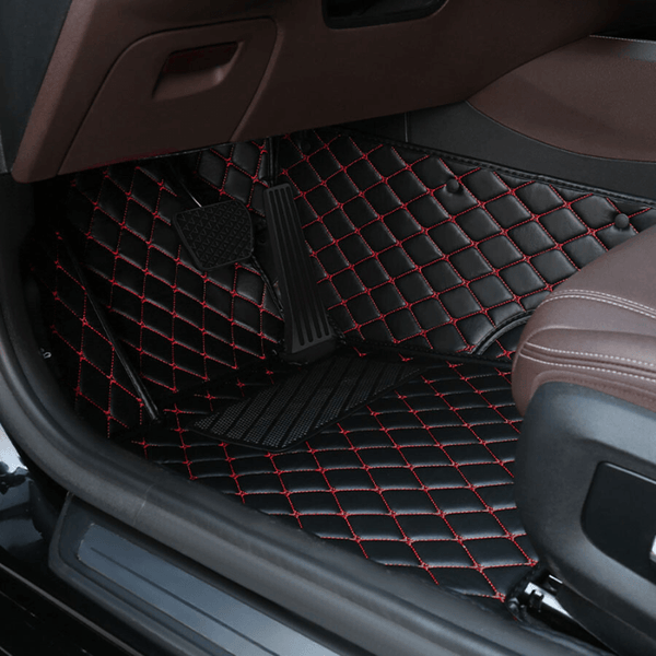 Custom 4-Seat Waterproof Leather Car Mats – Full Coverage, Non-Slip Protection for Cars, SUVs & Sports Vehicles