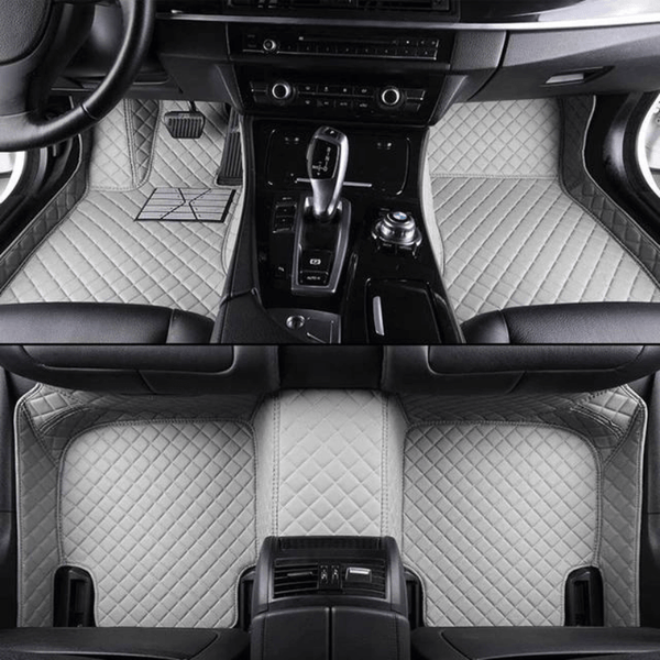 Custom 4-Seat Waterproof Leather Car Mats – Full Coverage, Non-Slip Protection for Cars, SUVs & Sports Vehicles