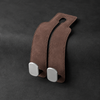2PCS Leather Car Seat Headrest Hooks – Double Metal Purse & Bag Hangers