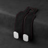 2PCS Leather Car Seat Headrest Hooks – Double Metal Purse & Bag Hangers