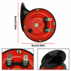 2PCS 12V 300DB Super Loud Train Horn – Waterproof Snail Air Horn for Car, Truck, Motorcycle, SUV, Boat