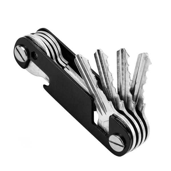 Slim Metal Key Organizer – Compact EDC Multi-Key Holder with Bottle Opener
