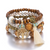 4Pcs Bohemia Tree Of Life Charm Beaded Bracelet Set