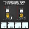 Digital Laser Measure with Unit Switching, Backlit LCD, and Pythagorean Mode