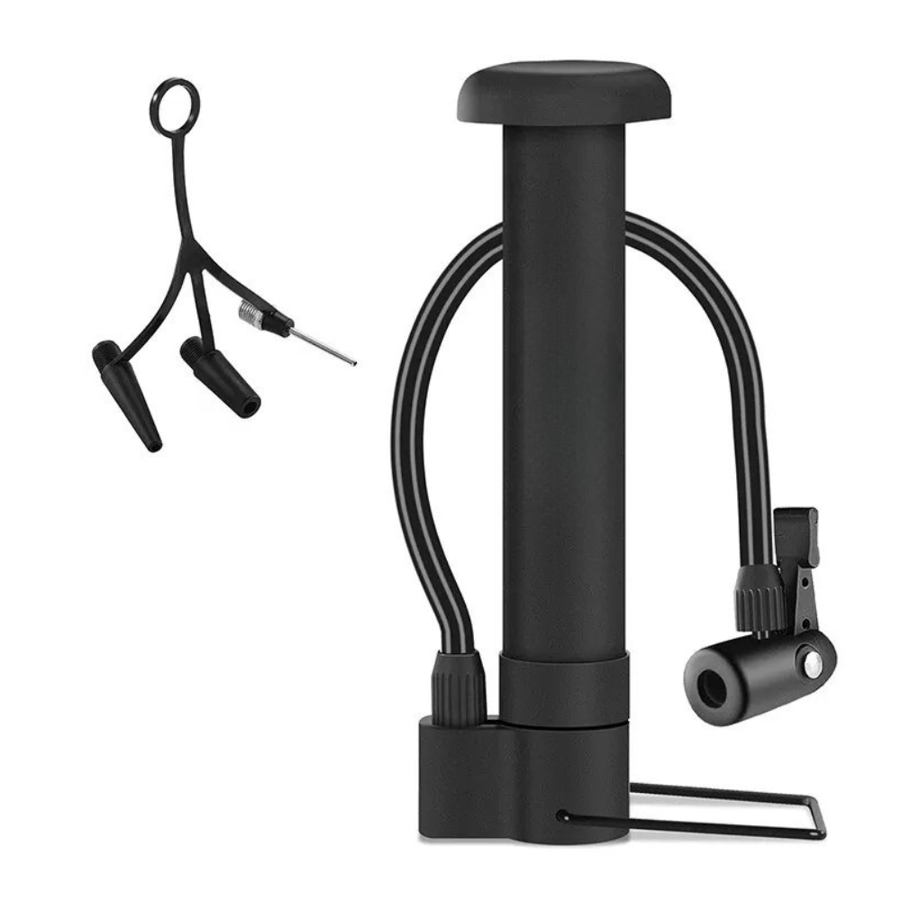 80 PSI Multi-Purpose Bicycle Pump - Manual Air Inflator for Bikes, Bal ...