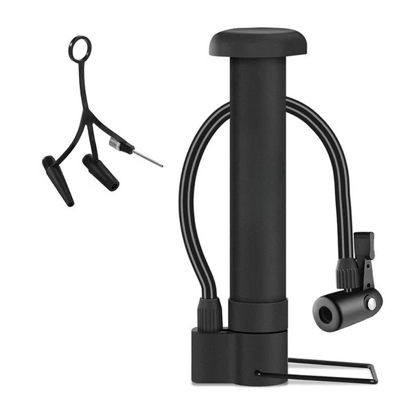 80 PSI Multi-Purpose Bicycle Pump - Manual Air Inflator for Bikes, Balls, and More