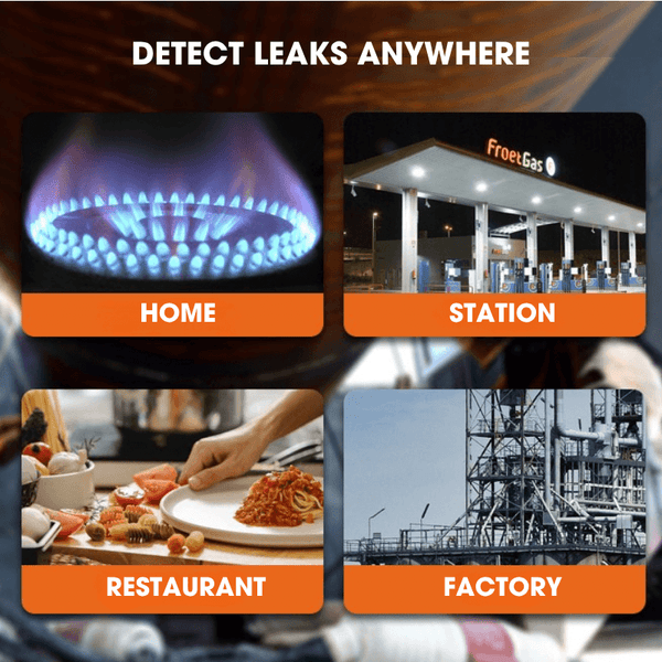 Natural Gas Leak Detector – Portable Gas Sniffer with Audible & Visual Alarm