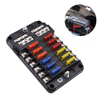 12/6 Way Waterproof Blade Fuse Box with LED – 12V/24V ATO/ATC