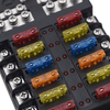 12/6 Way Waterproof Blade Fuse Box with LED – 12V/24V ATO/ATC