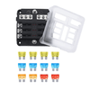 12/6 Way Waterproof Blade Fuse Box with LED – 12V/24V ATO/ATC