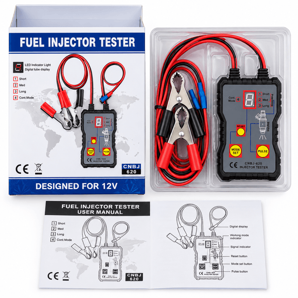 Fuel Injector Pulse Tester – 4-Mode 12V Diagnostic Tool