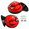 2PCS 12V 300DB Super Loud Train Horn – Waterproof Snail Air Horn for Car, Truck, Motorcycle, SUV, Boat