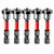 Magnetic Drywall Screw Setter Bits — 5pcs PH2 Set with Removable Depth Collar | S2 Steel, 1/4" Hex Shank
