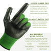 Breathable and Touchscreen-Friendly Bamboo Gardening Gloves