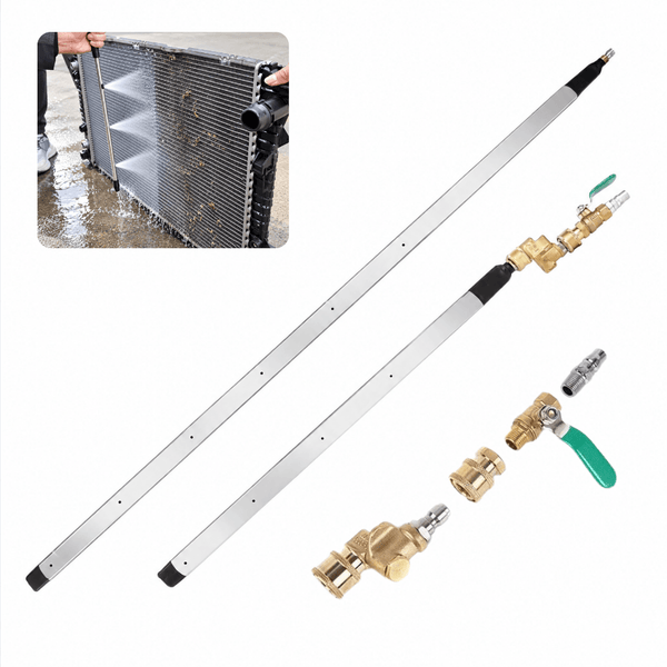 Radiator Cleaning Wand Set – 24" & 47" Reach for Deep, No-Disassembly Cleaning