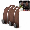 2PCS Leather Car Seat Headrest Hooks – Double Metal Purse & Bag Hangers