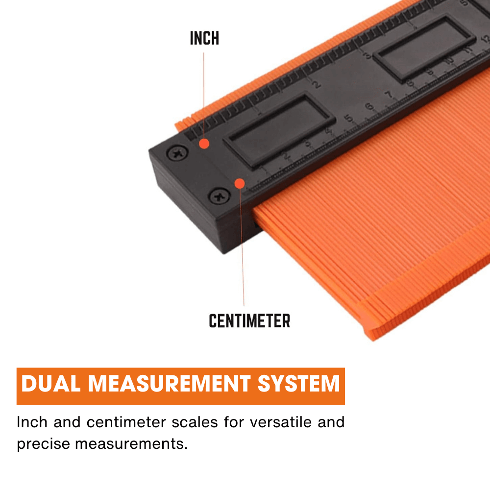 Contour Gauge Profile Duplicator Tool with Adjustable Metal Lock for P ...