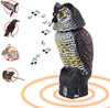 360° Rotating Owl Decoy with Sounds & Shadows – Effective Bird Deterrent for Outdoors