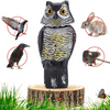 360° Rotating Owl Decoy with Sounds & Shadows – Effective Bird Deterrent for Outdoors